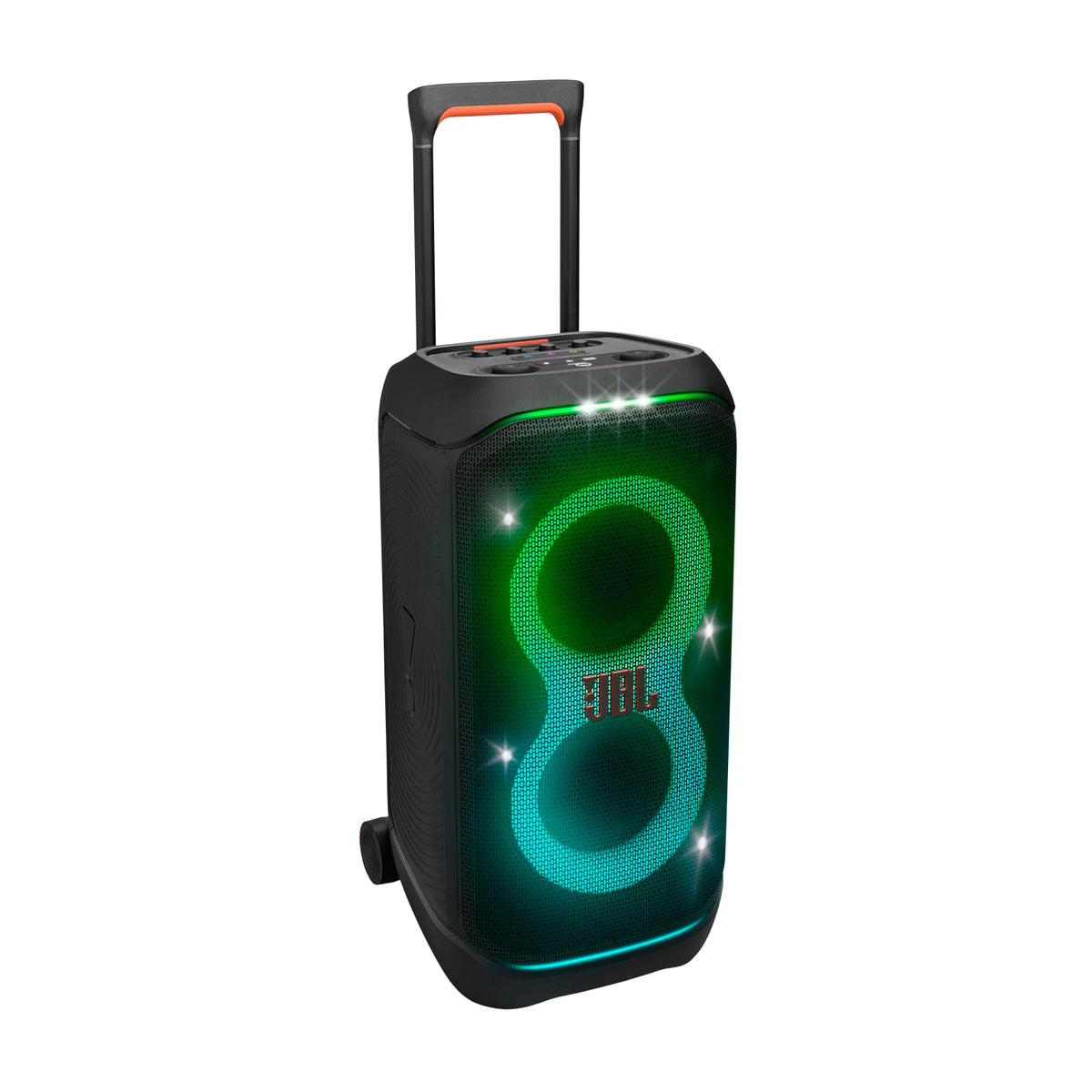 JBL PartyBox Stage 320 Portable Party Speaker with Wheels, 18 Hour Battery & Replaceable Power